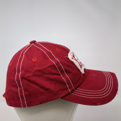 Y'All Junk Gypsy Strapback Hat Red One Size Adjustable Patch 6 Panel Distressed
