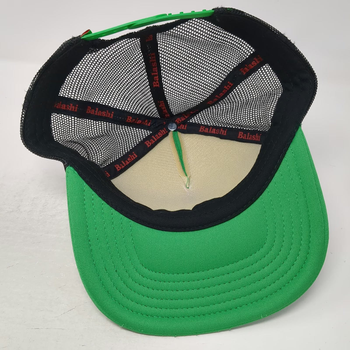 Balashi Beer Trucker Hat Green One Size Aruba Mesh Snapback Polyester Foam Hat