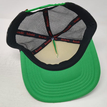 Balashi Beer Trucker Hat Green One Size Aruba Mesh Snapback Polyester Foam Hat