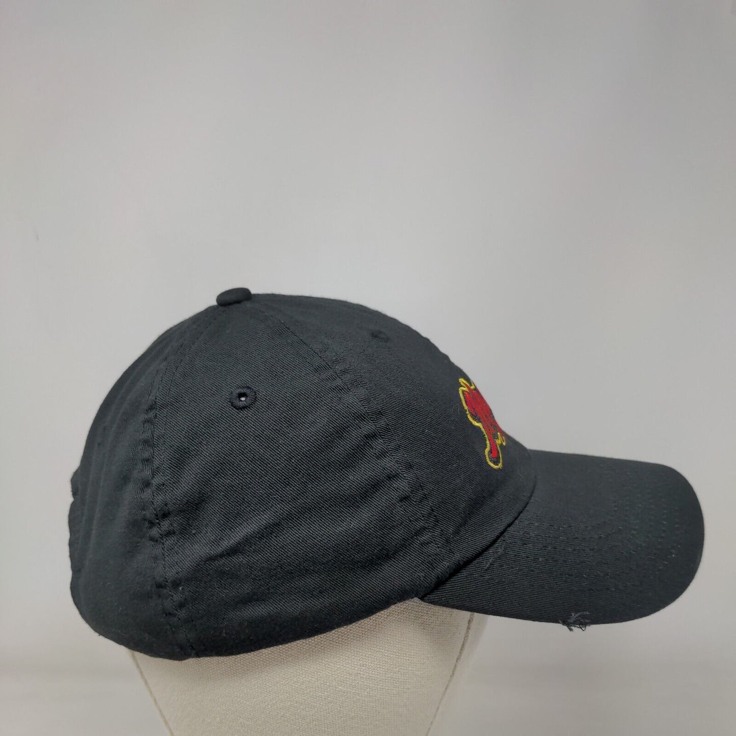 Mama B's Pizzeria Slideback Hat Black One Size Adjustable Embroidered Cotton