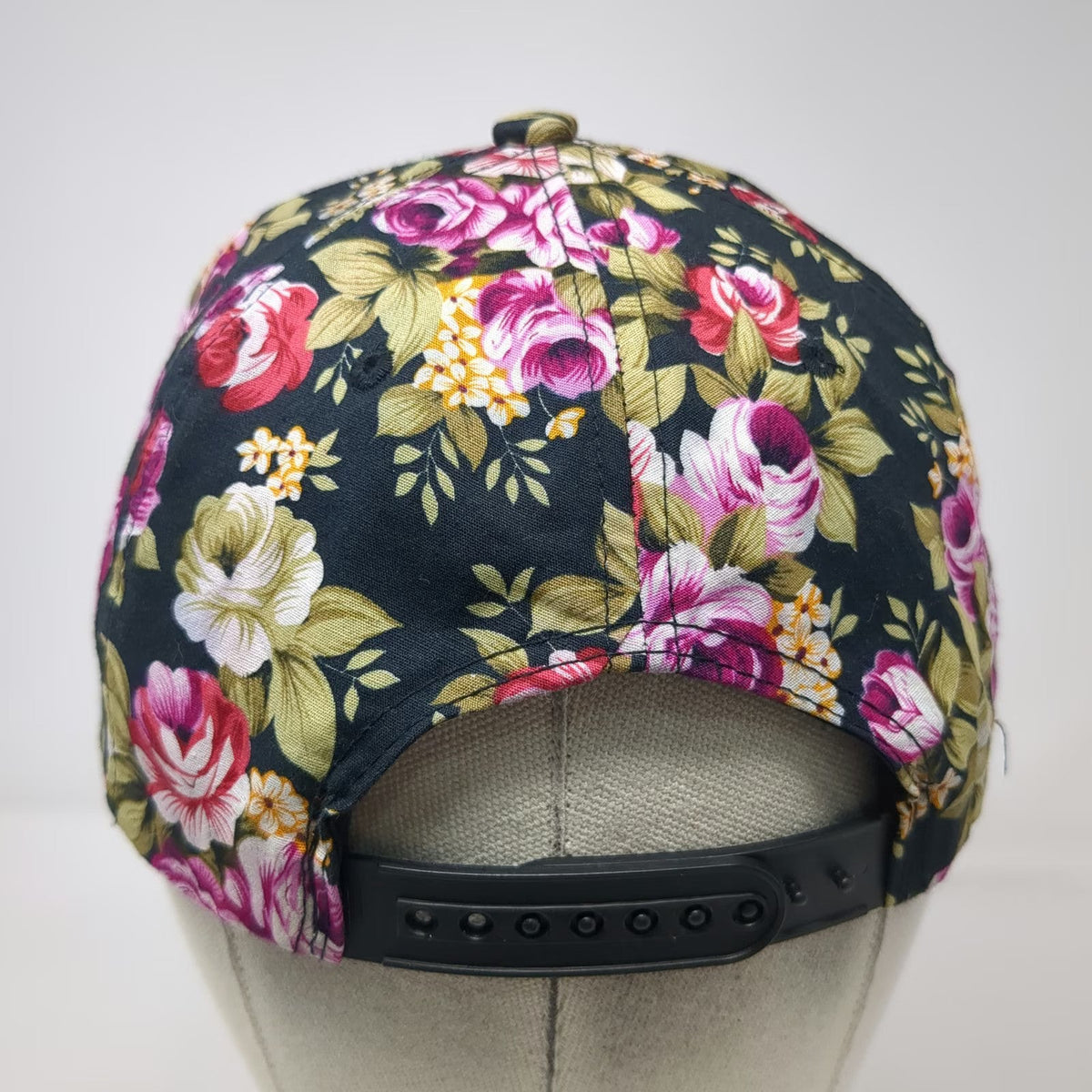 Puerto Vallarta Mexico Snapback Hat Black One Size Floral Print 3D Embroidery