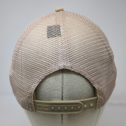 Two Dove Supply Company Trucker Hat Beige Camo One Size Mesh Snapback
