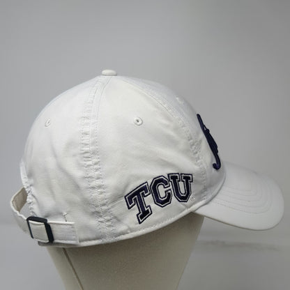TCU Horned Frogs NCAA Titleist Cap White One Size Embroidered Slideback Strap