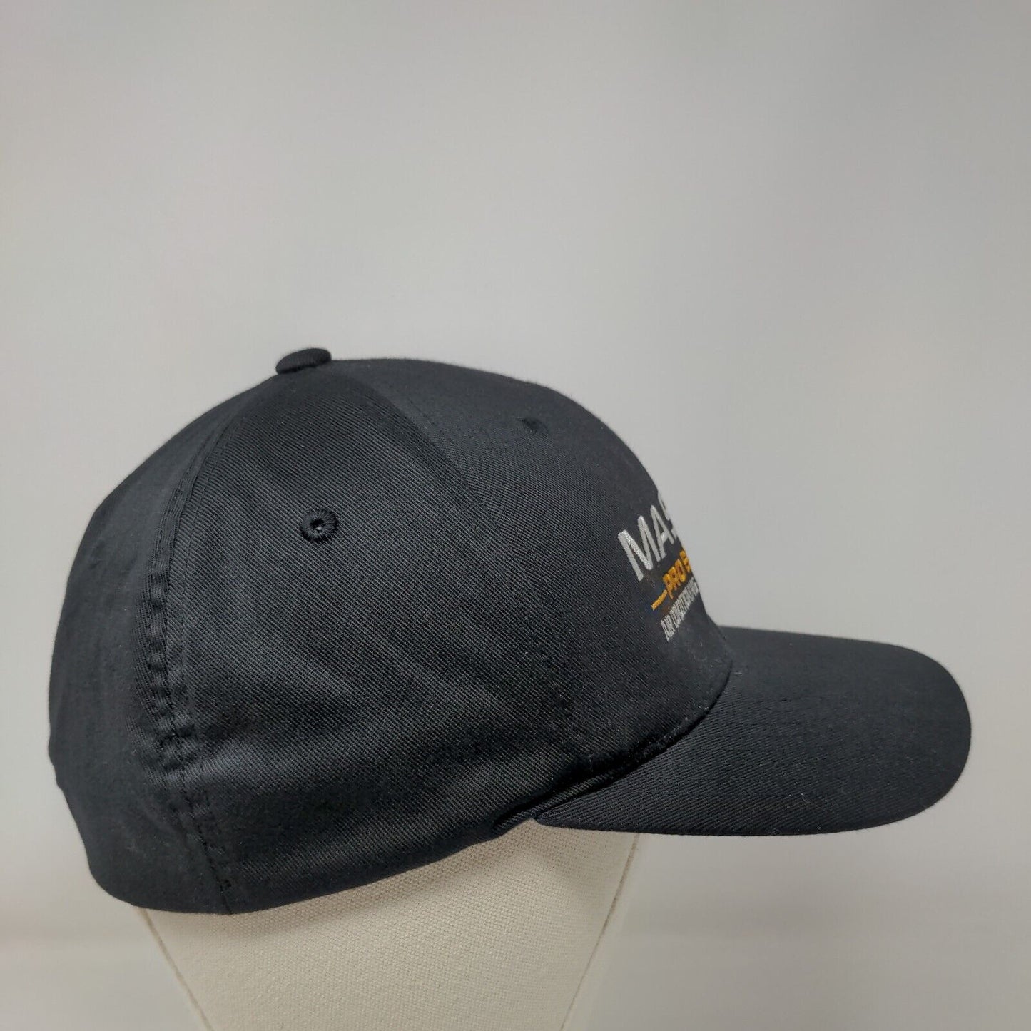 Mason Pro Services Air Conditioning Plumbing Fitted Hat Black L/XL Flexfit