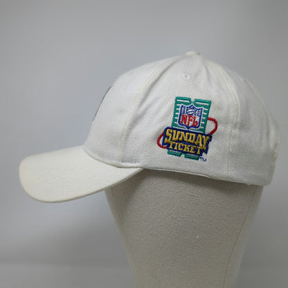 Shield Bear White One Size Baseball Cap Hat NFL Sunday Ticket Network Slideback