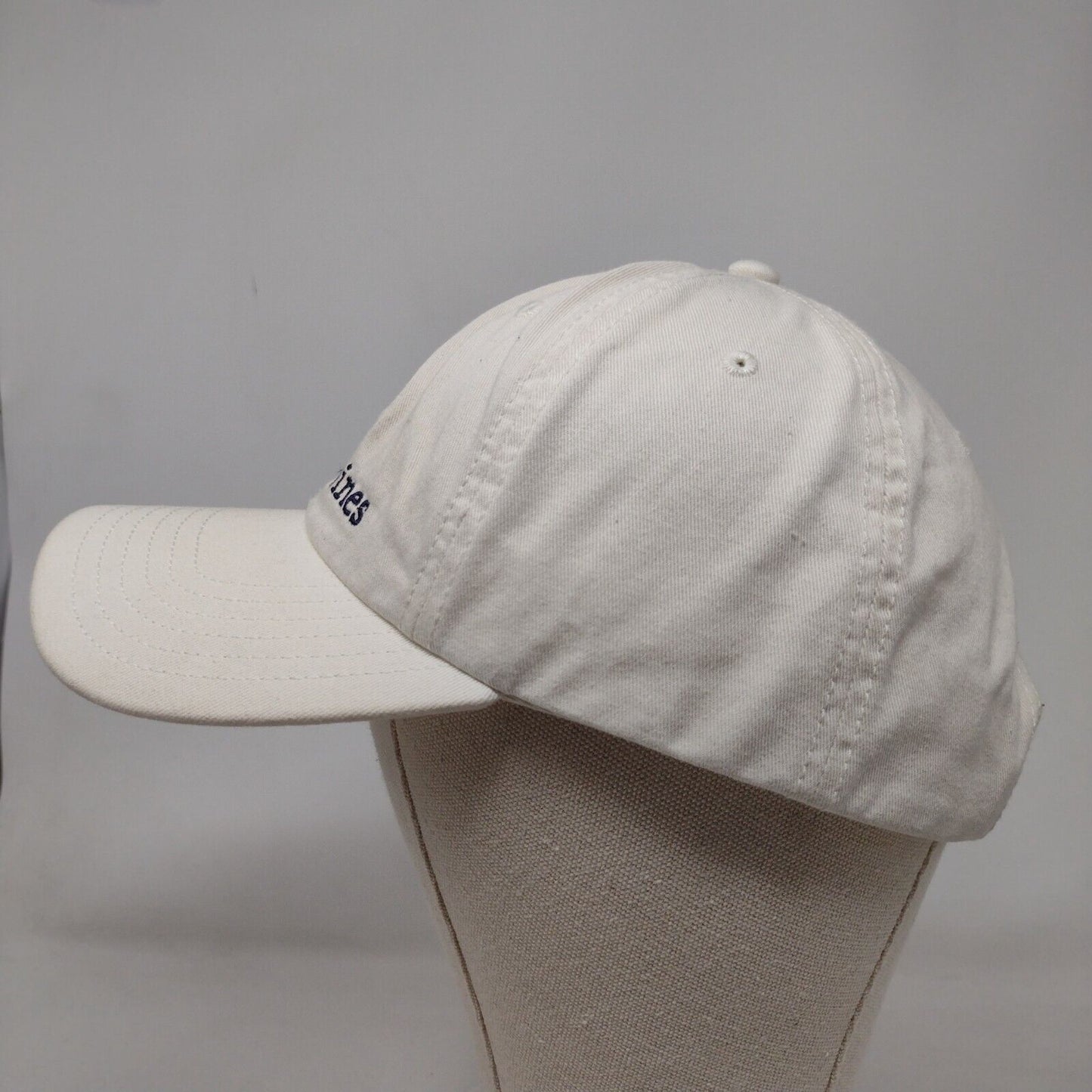 Vineyard Vines Whale Strapback Hat White One Size Adjustable Embroidered
