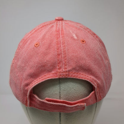 EST Baseball Cap Pink One Size Amelia Island Florida Embroidered Cotton Hat