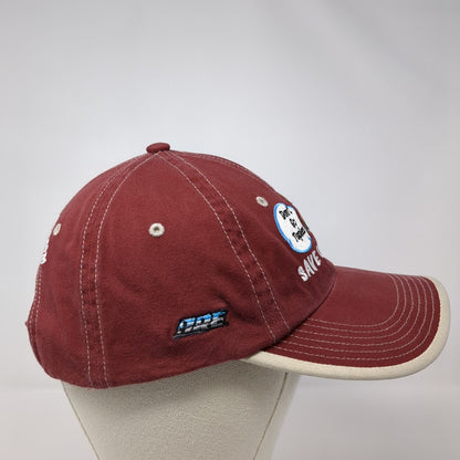 Don't Go Topless Save On Shells Strapback Hat Red One Size Embroidered
