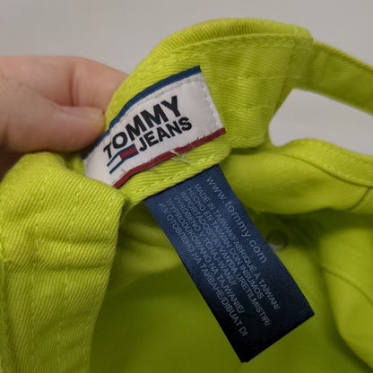 Tommy Hilfiger Slideback Hat Green One Size Embroidered Logo Adjustable