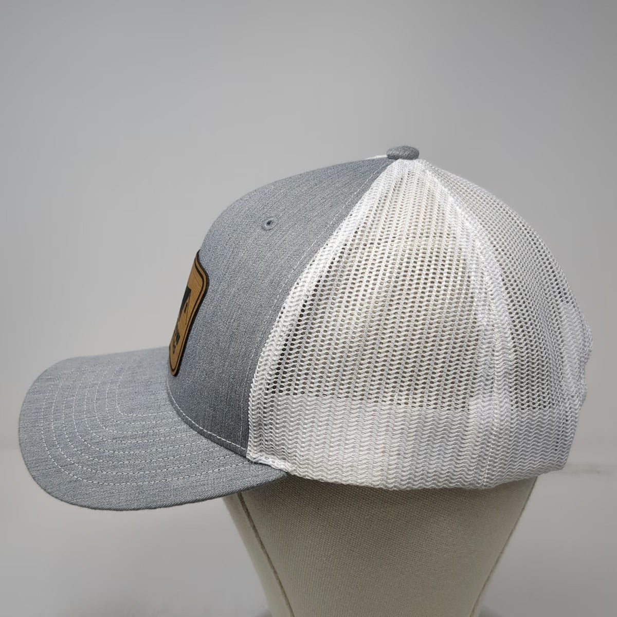 Richardson Trucker Hat Gray One Size Even Flow Rain Gutters Patch Snapback