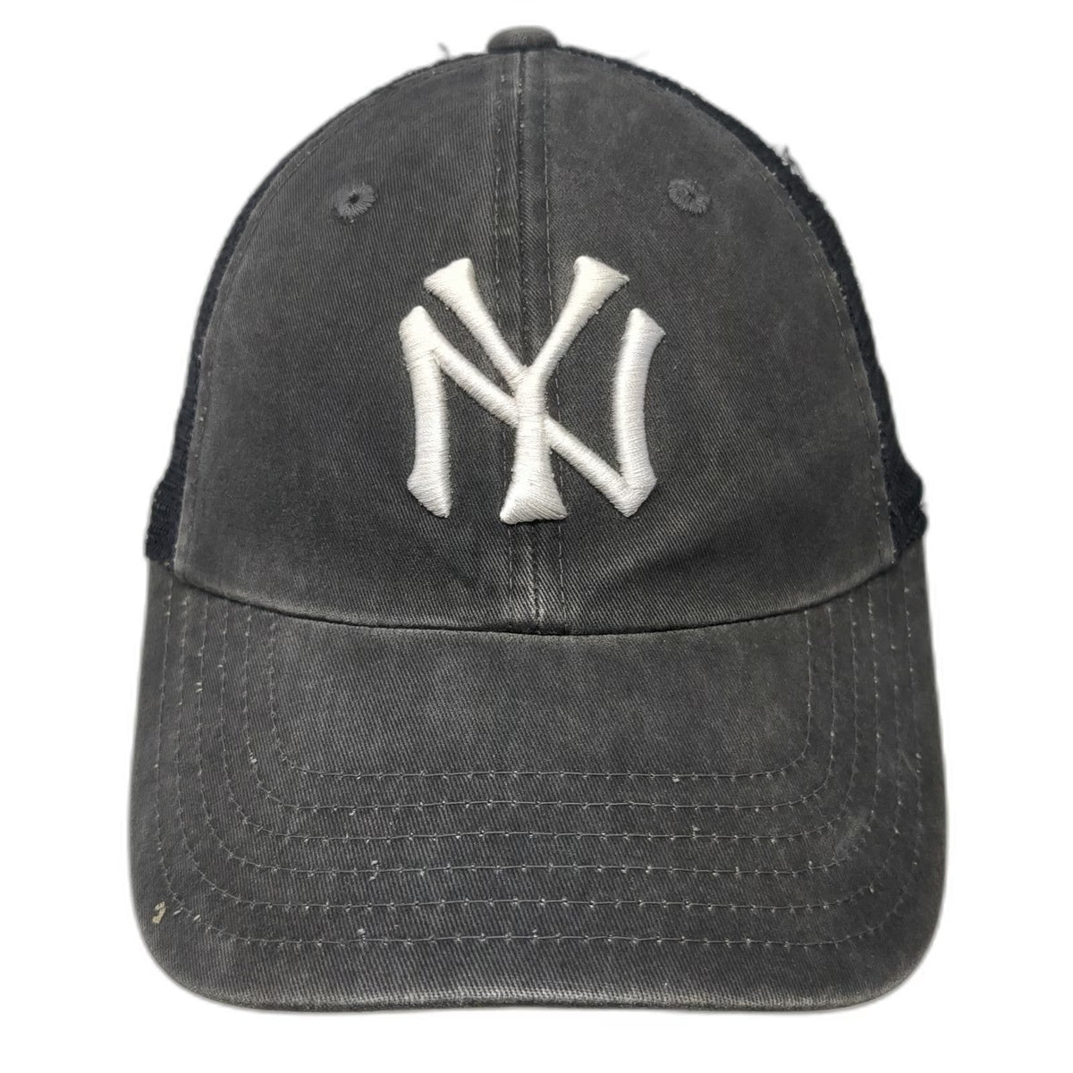 American Needle New York Yankees MLB Baseball Cap Gray One Size Mesh Slideback
