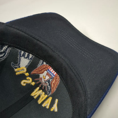 Caps Club US Navy Baseball Cap Blue One Size Eagle Shadow Embroidery Strap Hat