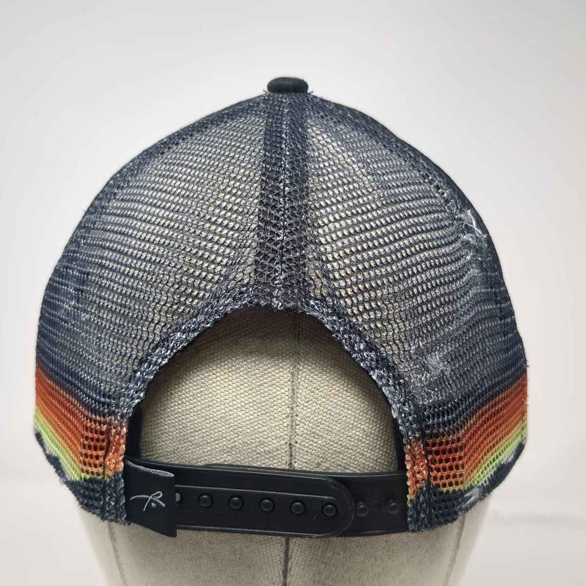 Grace Folly Trucker Hat Black One Size Mountain Rainbow Mesh Graphic Snapback