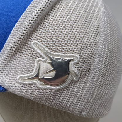 Columbia PFG Fitted Mesh Back Trucker Hat Blue L/XL Colorblock Outdoor