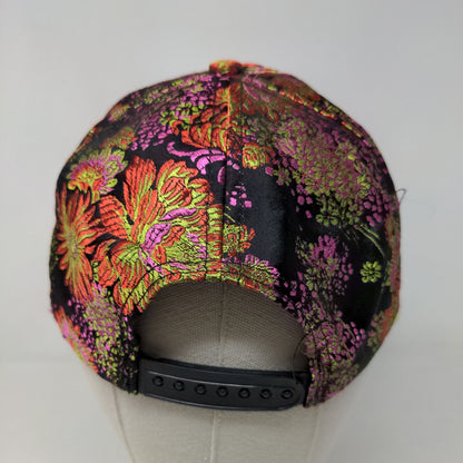 Unbranded Women's Embroidered Floral Colorful Hat Adjustable Logo