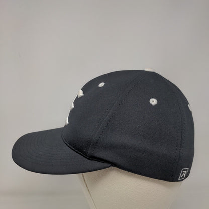 Richardson Fitted Hat Black XS/S Embroidered Flexfit 6 Panel Vent Holes