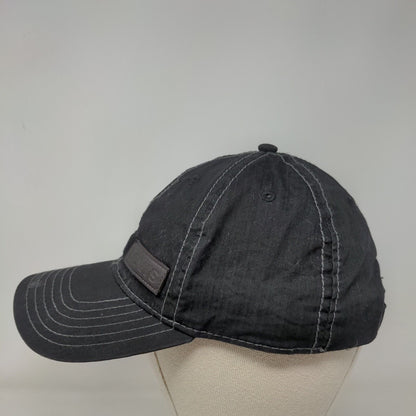 Levi's Leather Patch Strapback Hat Black One Size Adjustable 6 Panel