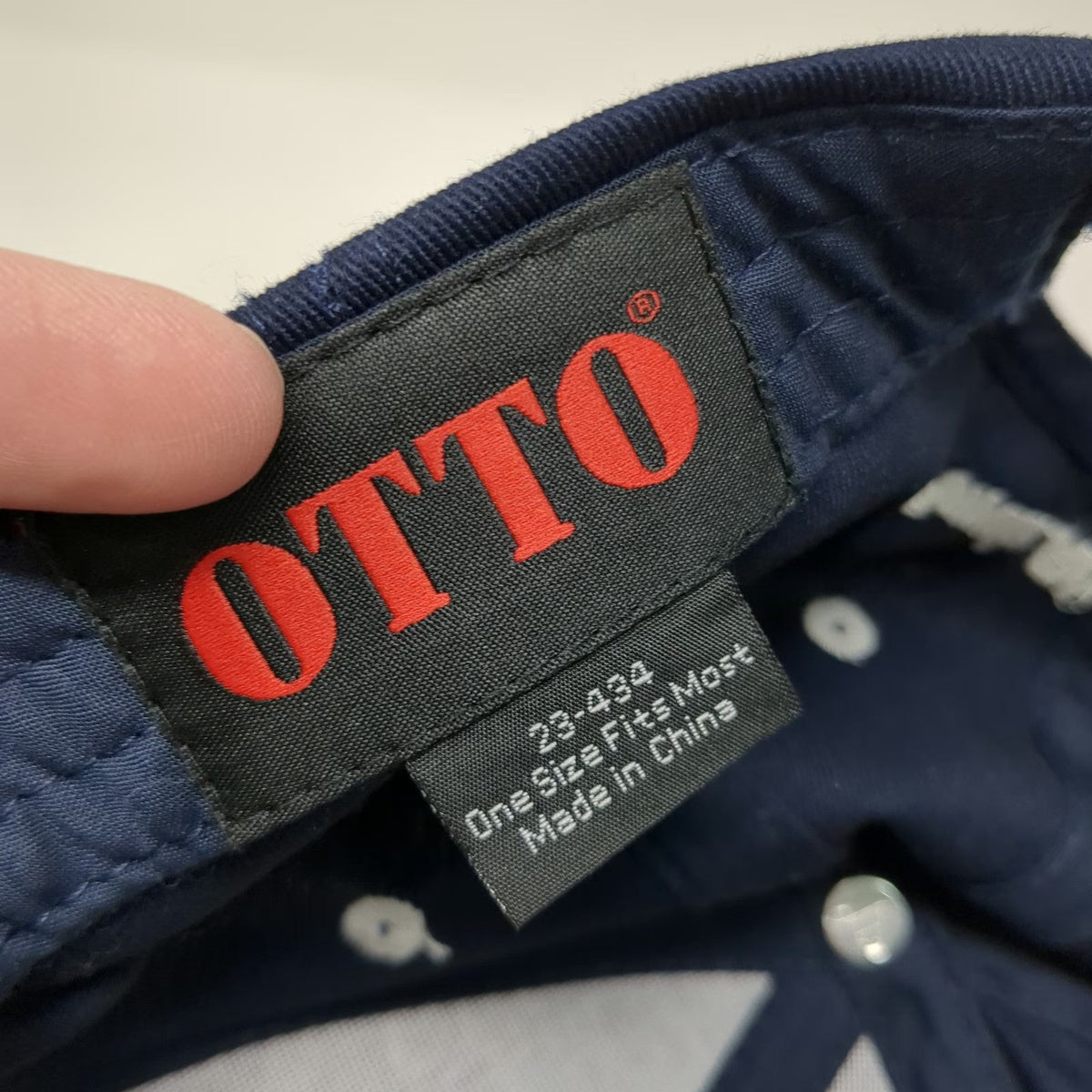 OTTO Baseball Cap Blue One Size Powder River Chute-Out Strapback Sandwich Hat