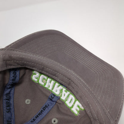 Schrade Slideback Hat Gray One Size Adjustable Embroidered 6 Panel