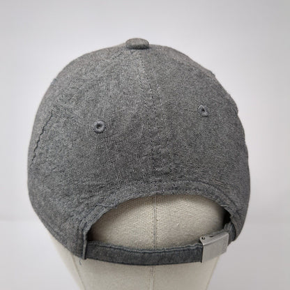 Adidas 3 Stripes Slideback Hat Gray One Size Embroidered Climalite