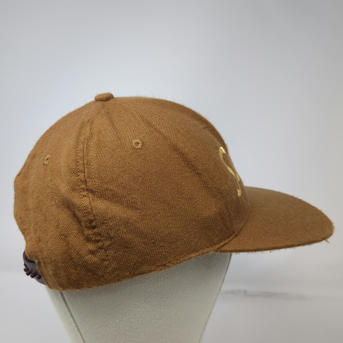Hood Hat Snapback Brown One Size Idaho Sun Valley Gold Embroidery Wool hat