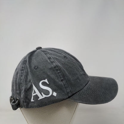AS Slideback Hat Gray One Size Adjustable Solid 6 Panel Port Authority