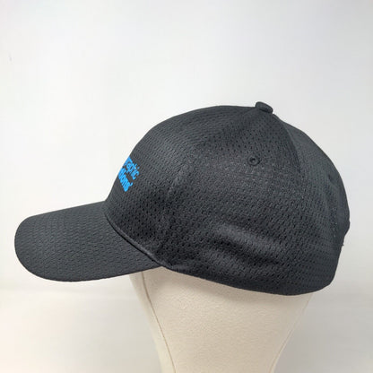 Vitronic Men's Strapback Mesh Hat Black Size OSFA Geographic Solutions Logo