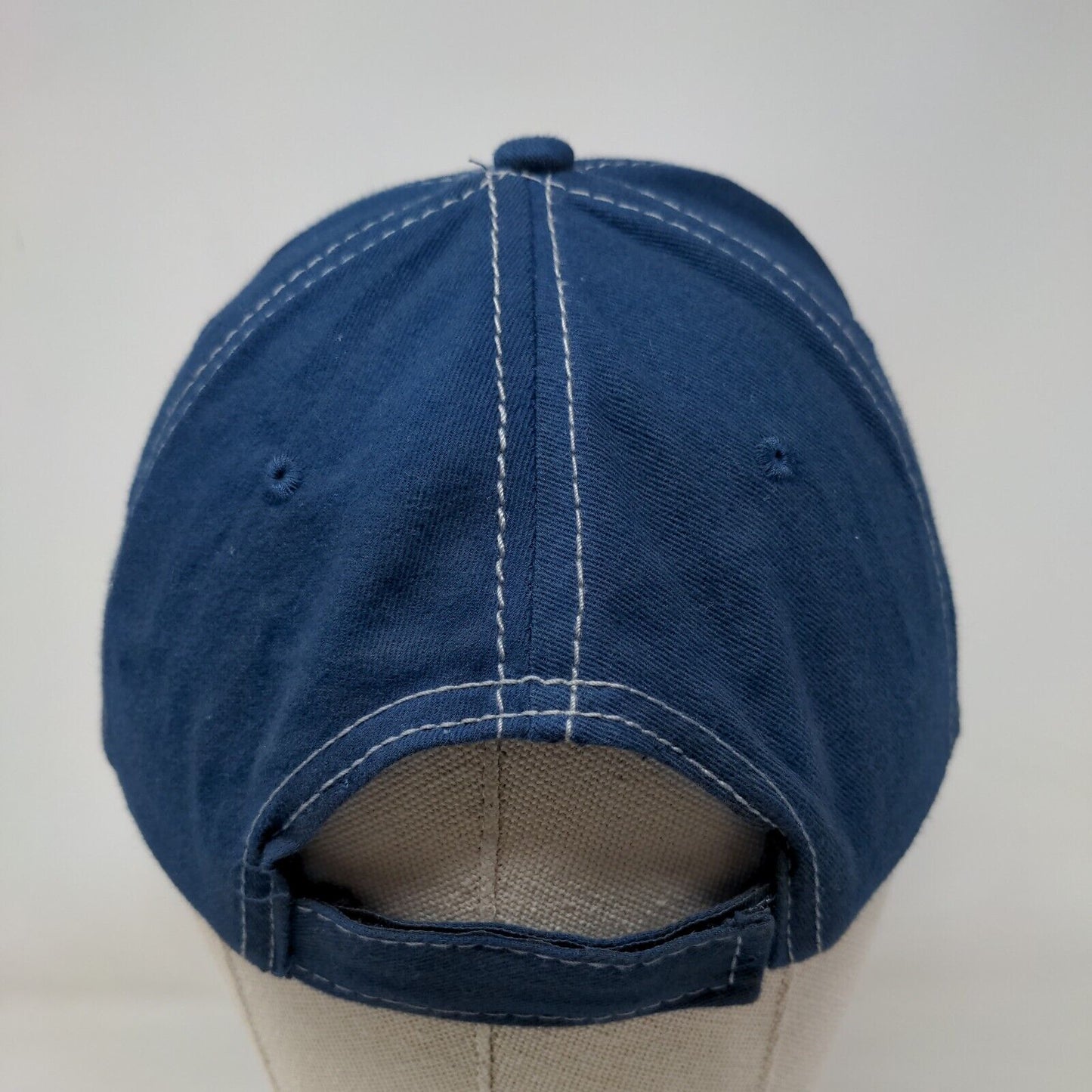 Bud Light Strapback Hat Blue OSFA Adjustable Embroidered 6 Panel Cotton
