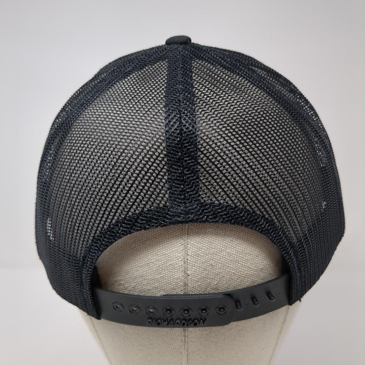 Calvary Kids 112RE Snapback Trucker Hat Black OS Adjustable Mesh Back Richardson