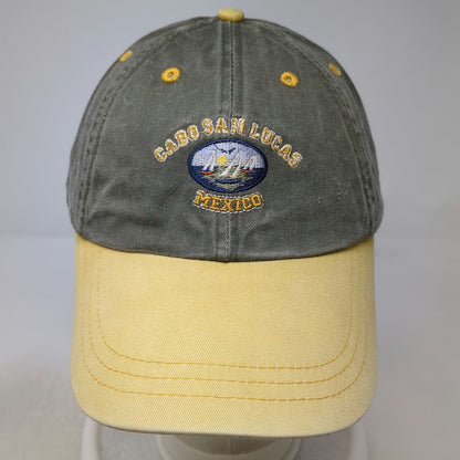 Yacht Club Baseball Cap Green Yellow One Size Cabo San Lucas Mexico Logo Hat
