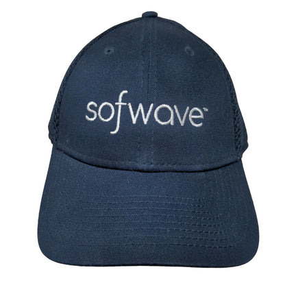 Sofwave Snapback Hat Blue OSFM Adjustable Embroidered Mesh Back 6 Panel New Era