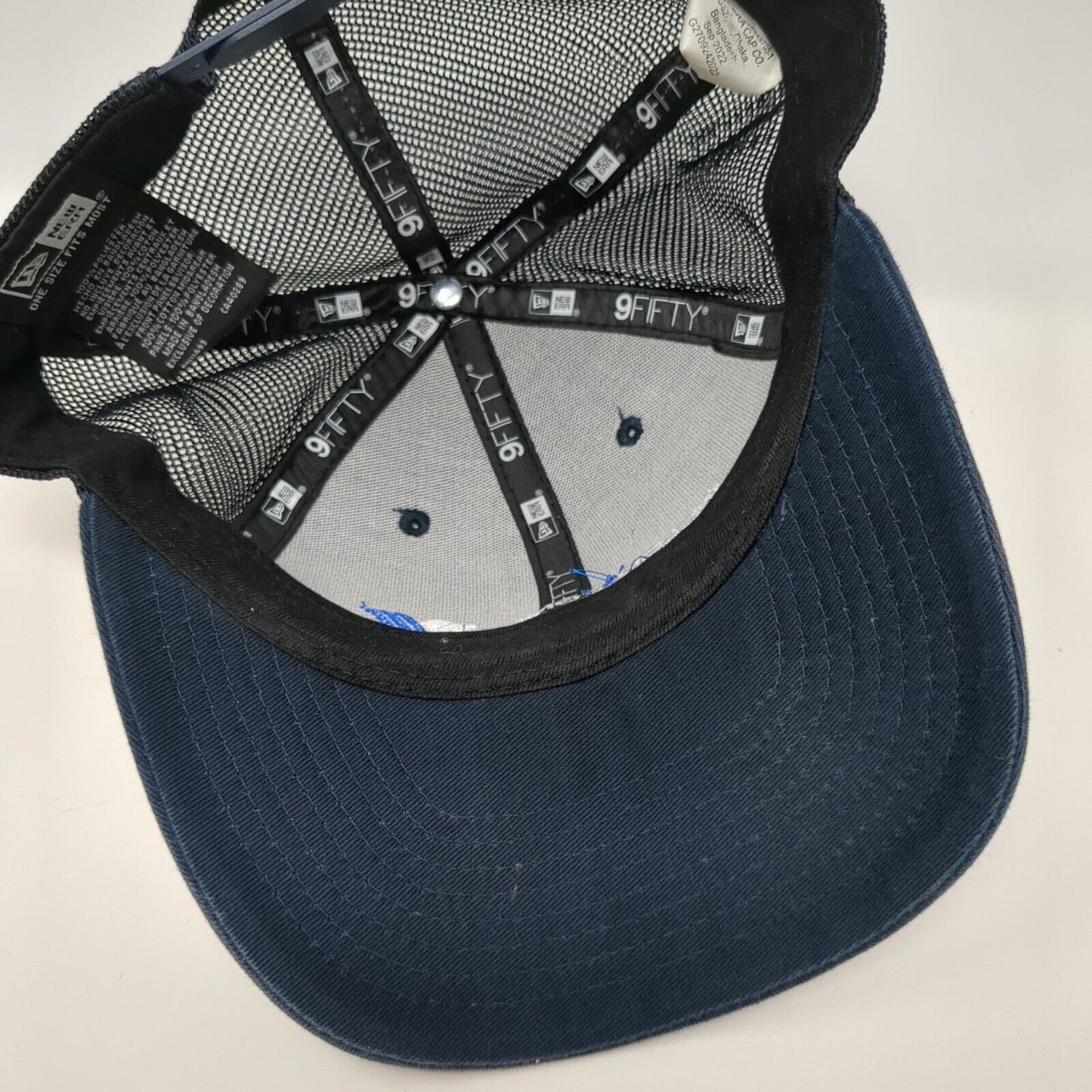 Welch Comea Engineers Surveyors Snapback Trucker Hat Blue OS Mesh Back New Era