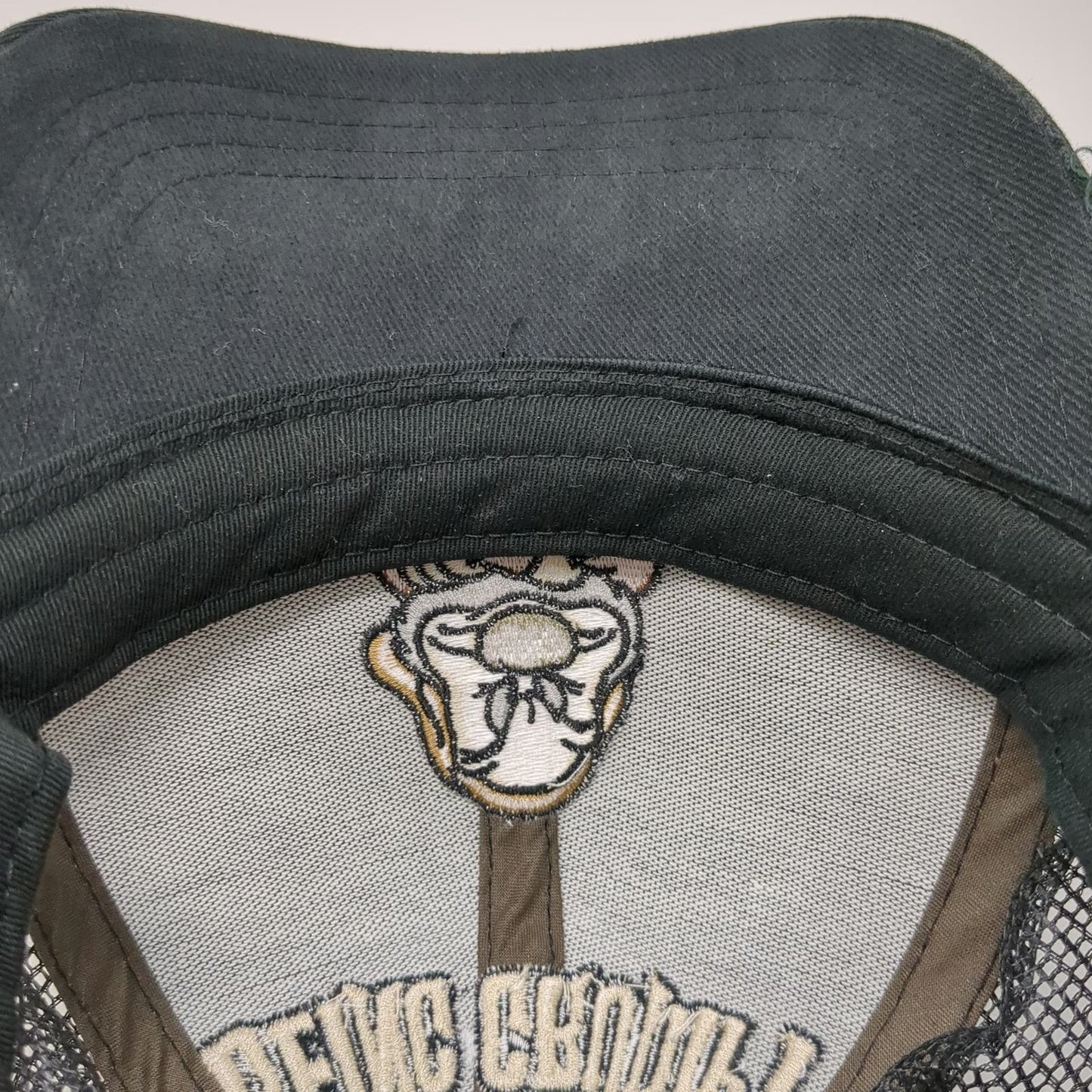 Disney Parks Trucker Hat Black One Size Being Grumpy Rocks Dwarf Mesh Snapback