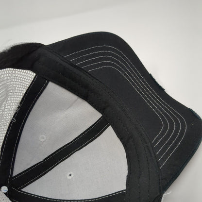 Unbranded Strapback Mesh Back Trucker Hat Black One Size 6 Panel Blank