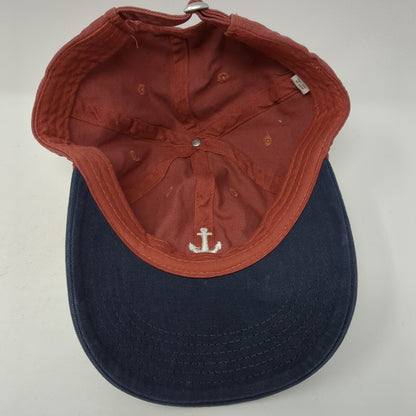 Anchor Slideback Hat Multicolor One Size Adjustable Embroidered Vented Holes