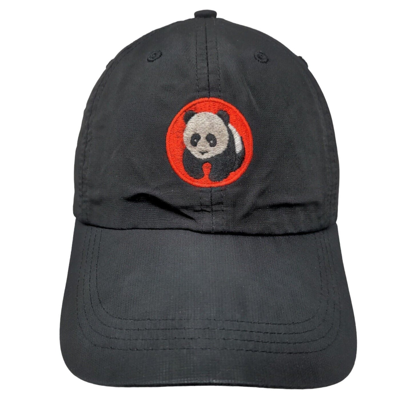 Panda Express Strapback Hat Black One Size Adjustable Embroidered Logo Uniform