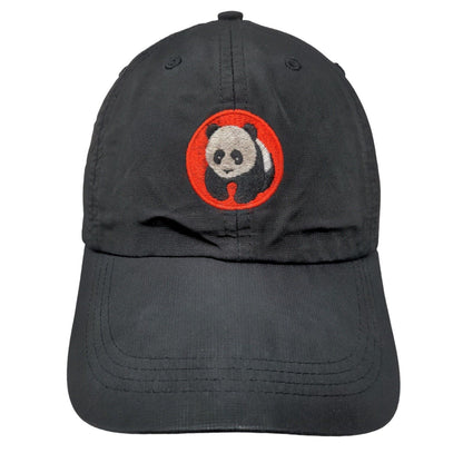 Panda Express Strapback Hat Black One Size Adjustable Embroidered Logo Uniform