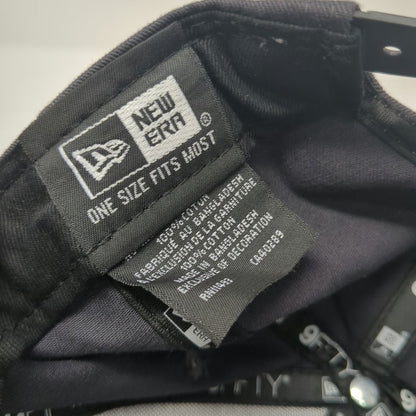 New Era Snapback Gray One Size Hat Method Studio M Logo 9FIFTY Cotton Flat Brim