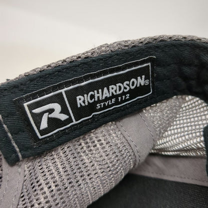 Richardson Trucker Hat Black Gray One Size Loose Screw Beer Co Mesh Snapback
