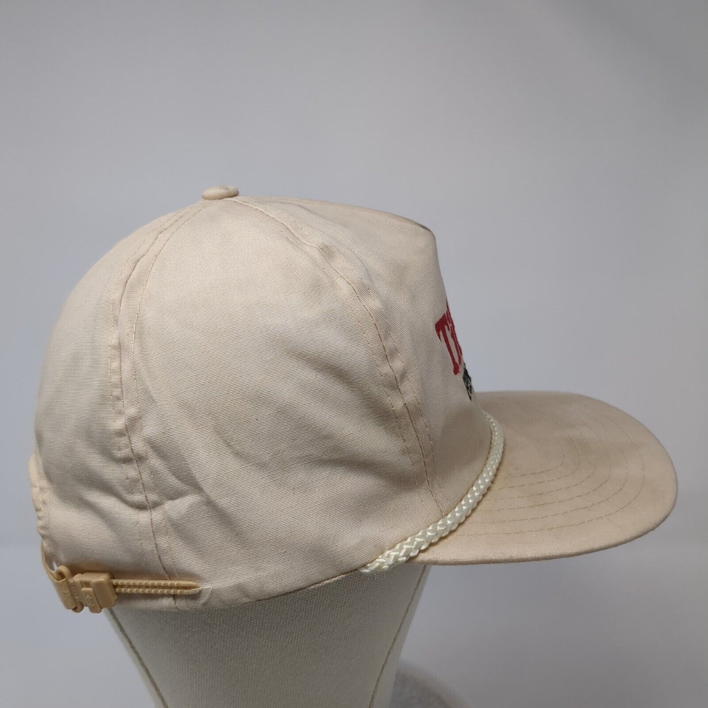 Tiberti Fence Co. Baseball Cap Beige One Size Adjustable Embroidered Rope Otto
