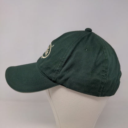 Justin Boots Men's Strapback Hat Green Size OSFA Embroidered Logo