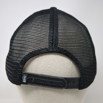 REI Trucker Hat Black One Size Mesh Back Snapback CO-OP Doodle Graphic Trees