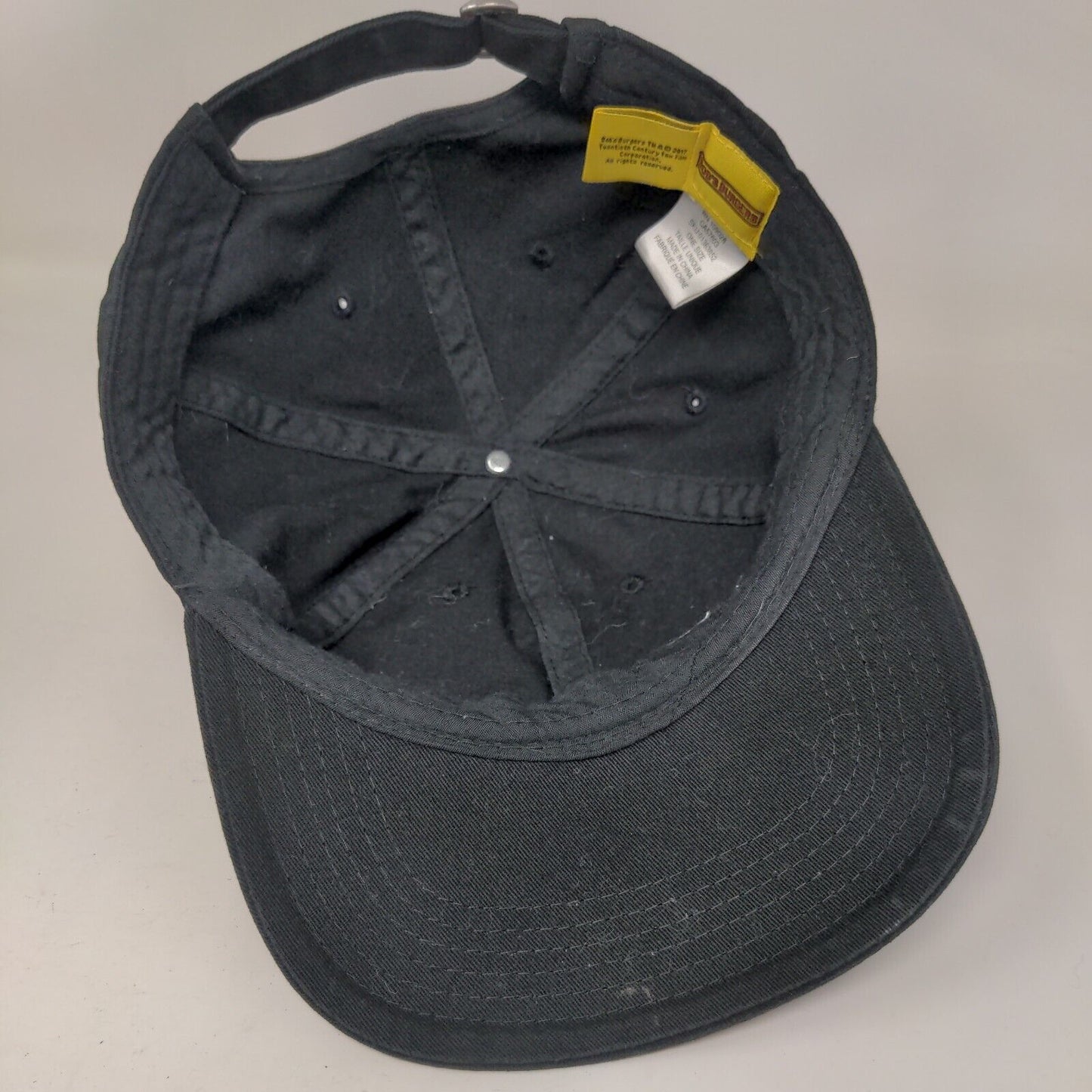 Bob's Burgers Slideback Hat Black One Size Embroidered Adjustable