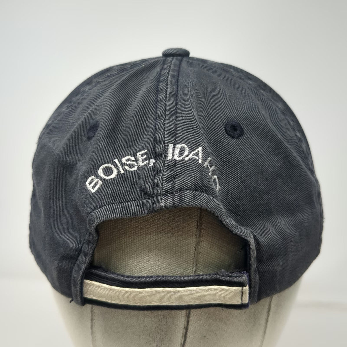 Port Authority Baseball Cap Gray One Size Boise Idaho Anglers Embroidered Hat
