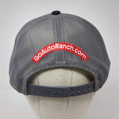 Go Auto Ranch.com Snapback Trucker Hat Black OS Mesh Back Pacific Headwear