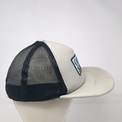 Quiksilver Snapback Trucker Hat Gray One Size Adjustable Embroidered Mesh Back