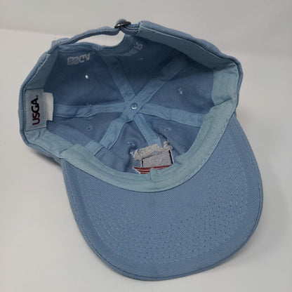 US Open Pebble Beach 2019 Slideback Hat Blue One Size Adjustable USGA Member