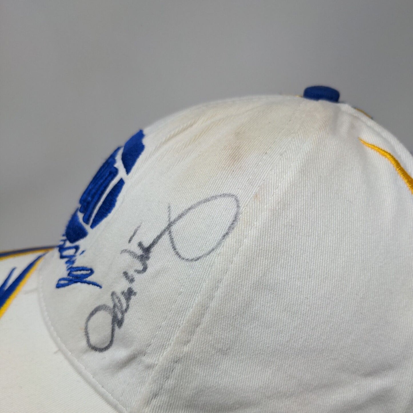 NAPA Racing Hat Michael Waltrip Embroidered Flames Autographed Chase NASCAR OSFM