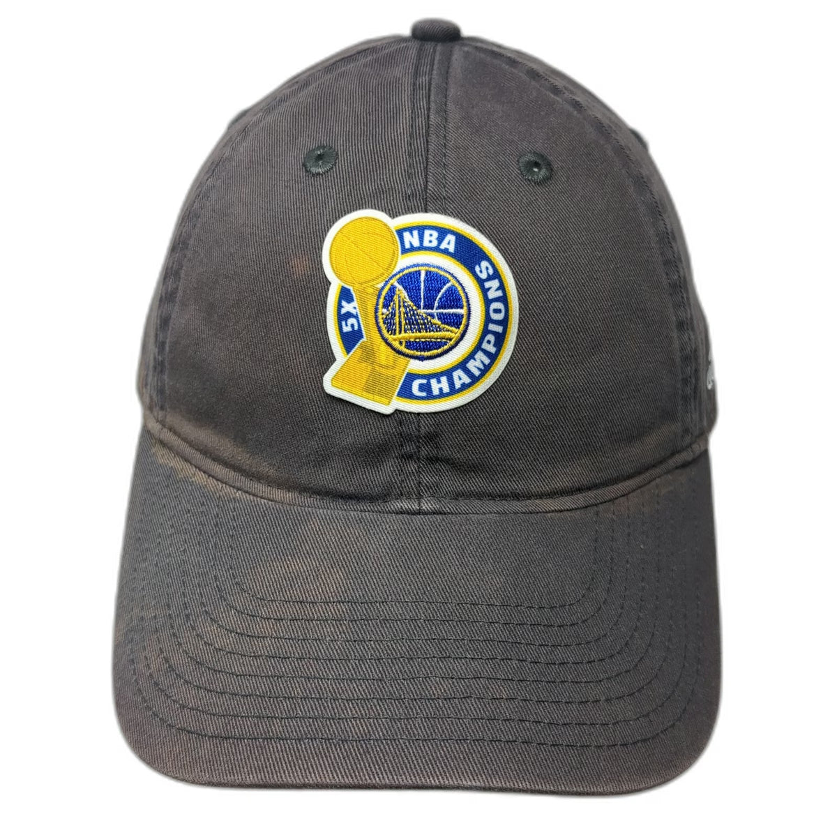 Adidas Golden State Warriors NBA 2017 Champions 5X Gray One Size Cap Hat Strap