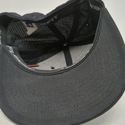 TravisMathew Baseball Cap Black XL Flexfit Capita Logo Signature Golf Sport Hat